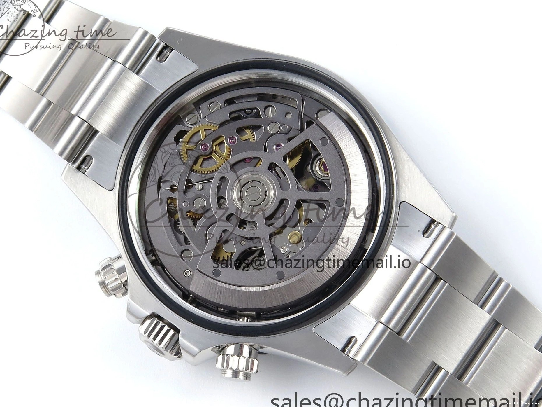 AAA Replica Watches Daytona Edition Bracelet Dial SS Carbon Best on Durable SS Skeleton Bezel DD 369 Artisans GETF 1229